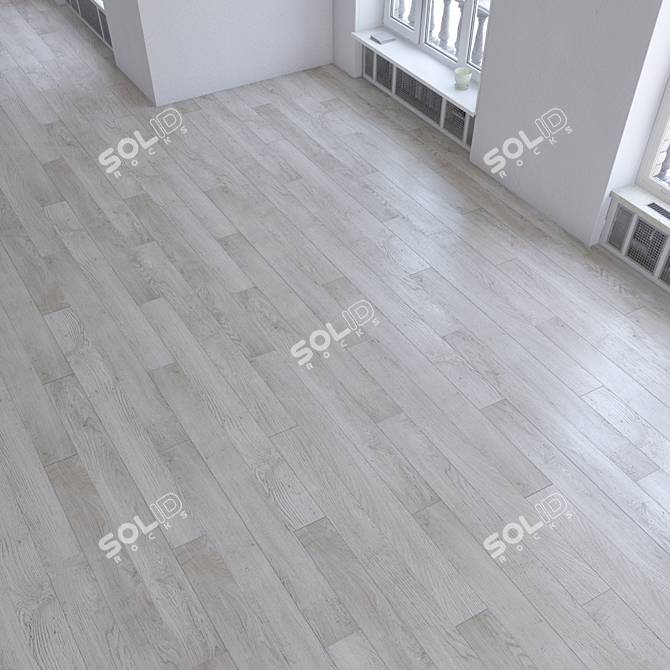 Multi-Sub Parquet Tiles - 6 Unique Wood Textures 3D model image 3