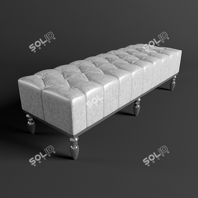 Elegant Visionnaire Dagonet Bench 3D model image 1