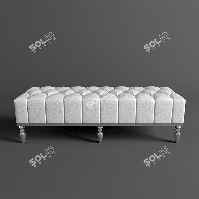 Elegant Visionnaire Dagonet Bench 3D model image 2