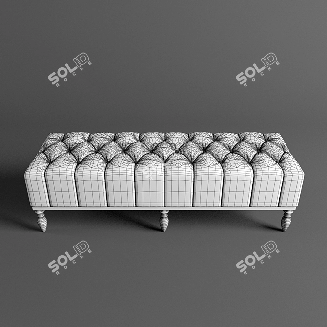 Elegant Visionnaire Dagonet Bench 3D model image 3