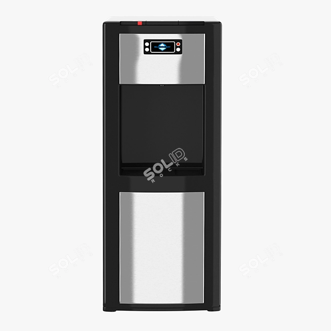 Chilled Elegance: Stainless Steel Water Dispenser 3D model image 2