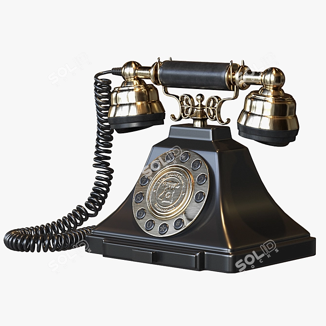 Retro Dial Vintage Telephone
Classic Push Button Telephone
Vintage Style Telephone
Elegant Vintage Dial Telephone
Antique Inspired Push 3D model image 2