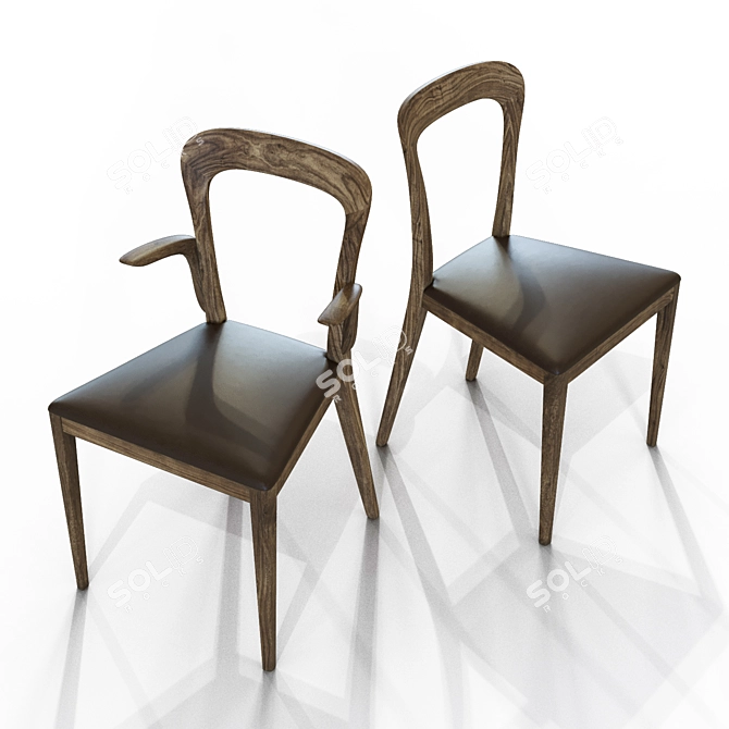 Stylish Gaya Chair: Designed by Stefano Bigi 3D model image 3