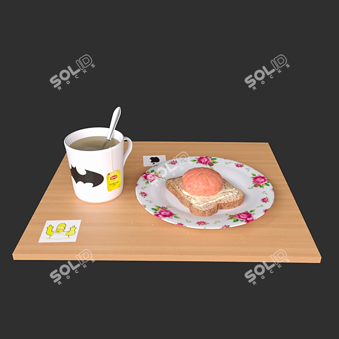 Morning Fuel: Student Breakfast 3D model image 1