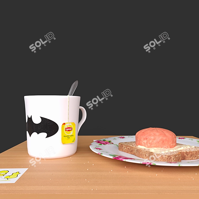 Morning Fuel: Student Breakfast 3D model image 2