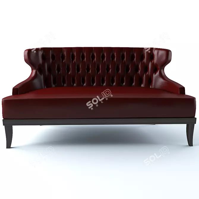 Elegant Monsieur T Sofa: Luxurious Comfort by MUNNA 3D model image 1