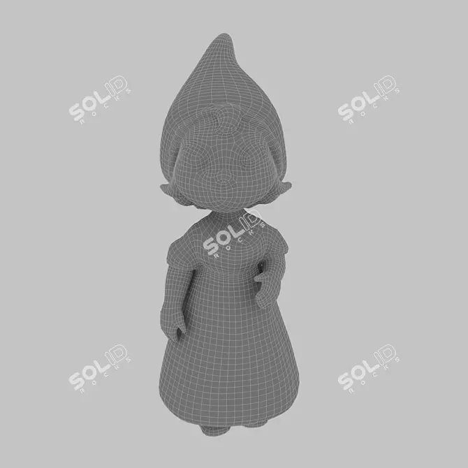 Classic Garden Gnome 3D model image 3