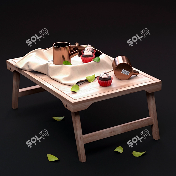 Delicious Breakfast Options 3D model image 2