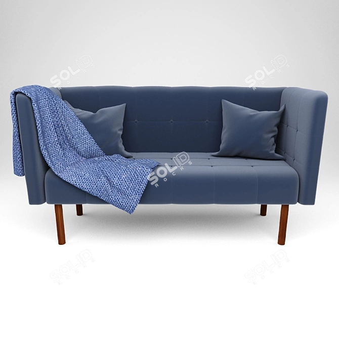 Elegant Classic Sofa by Unknown Brand 3D model image 1