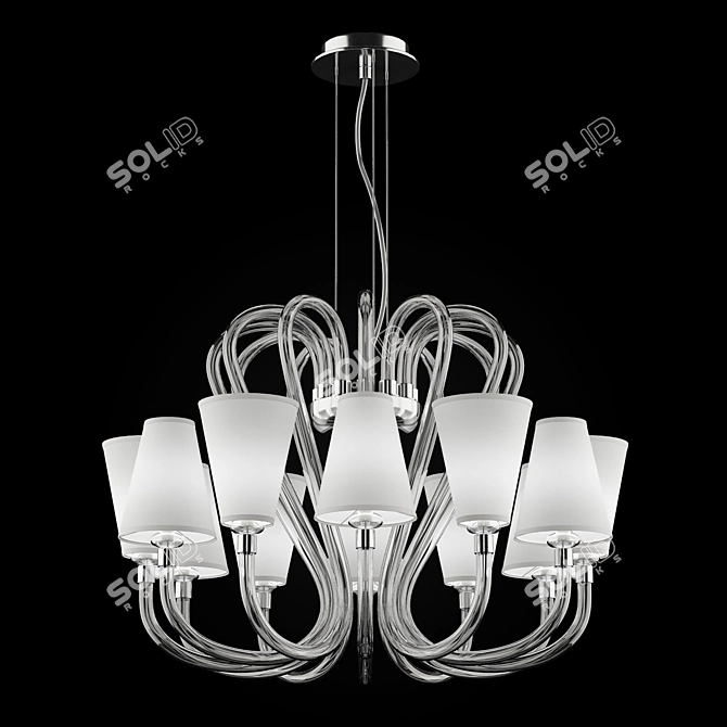 Elegant Chandelier - Gregory K12 3D model image 1