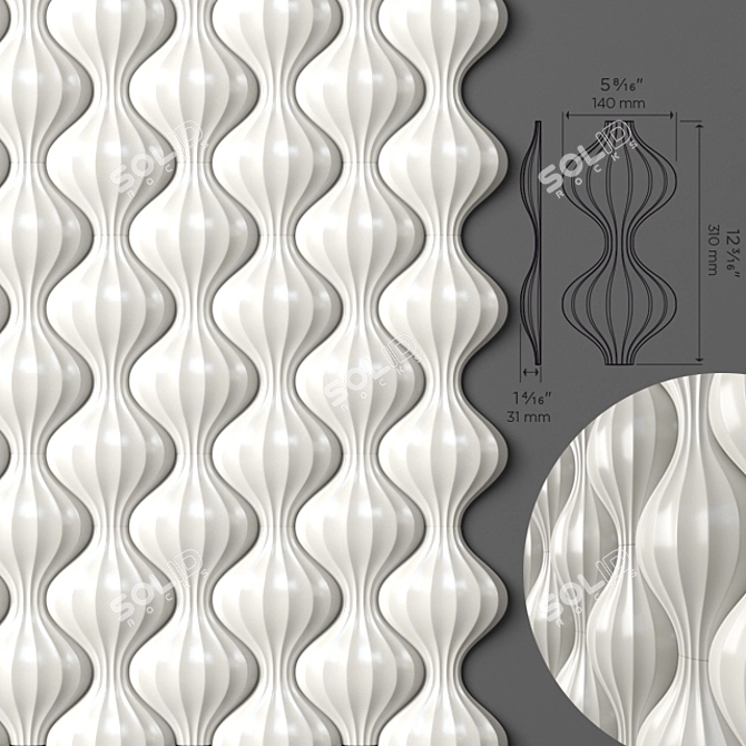 Elegant Lantern: Kaza Design 3D model image 1