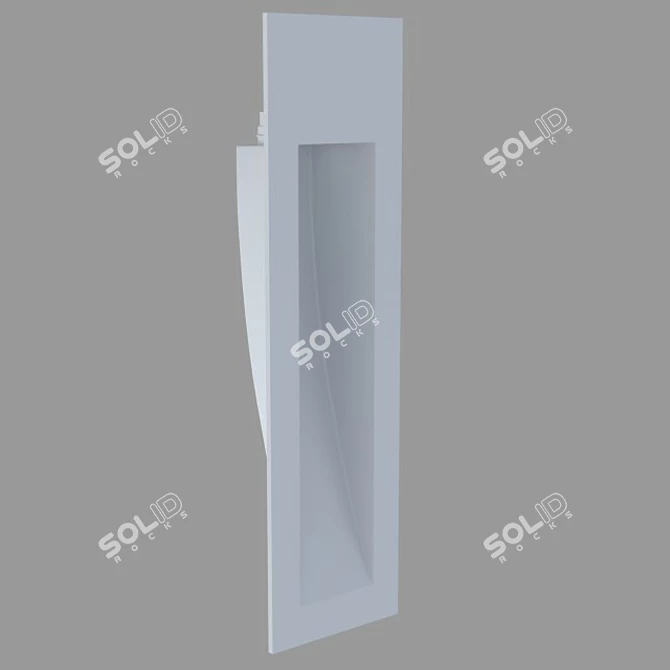 Integrated Plaster Wall Light 3D model image 2