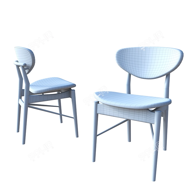 Finn Juhl Oak Chair 3D model image 3
