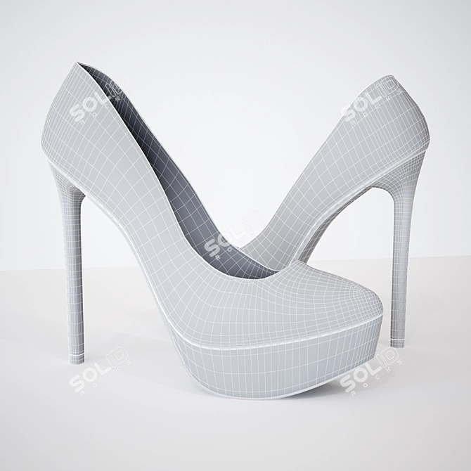 Ditto II: Women's Platform Shoes 3D model image 3