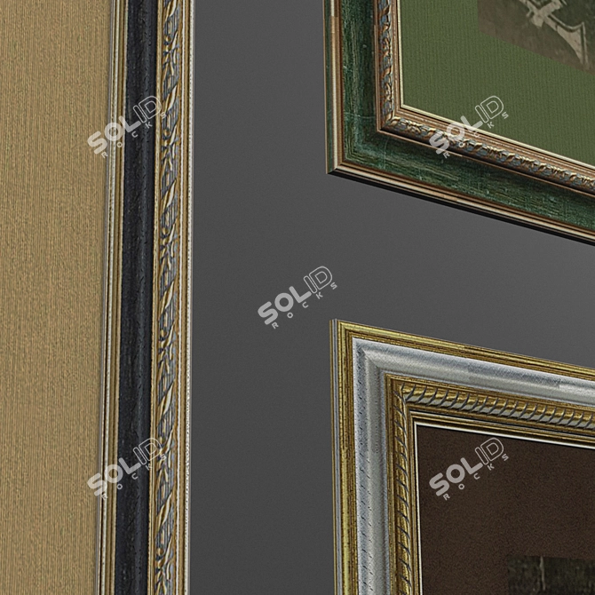 Artistic Décor Collection: Modern Paintings for Your Interior 3D model image 2