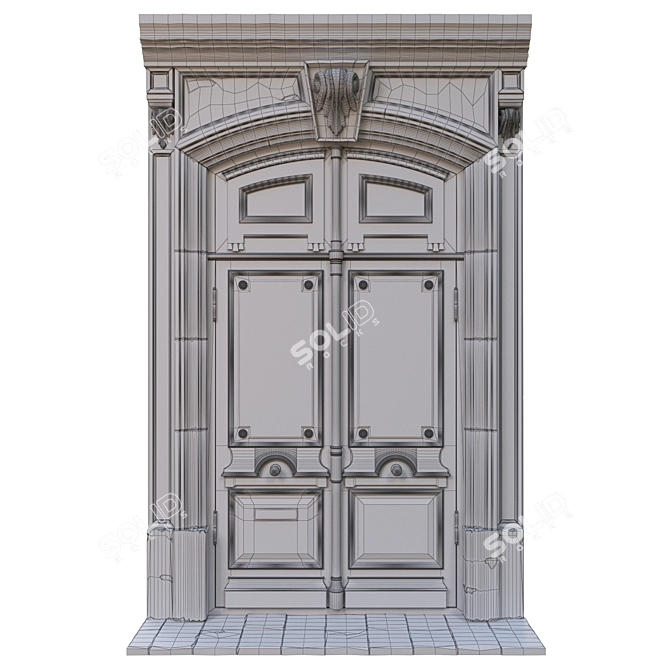 Title: Classic Swing Door | L-1600 H-3100 | 3D Max & OBJ 3D model image 3