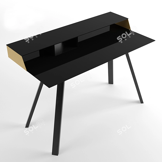 Jahnke Smart Work Glass Desk 3D model image 2