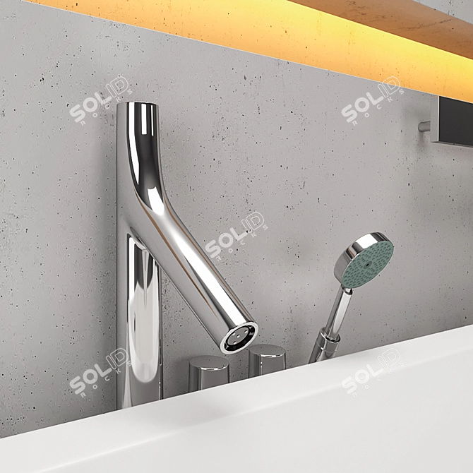 Starck Bath: Vray, Corona | High-quality 3D Model 3D model image 2