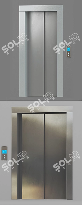 Elevating Style: OTIS Doors in 2 Colors 3D model image 3