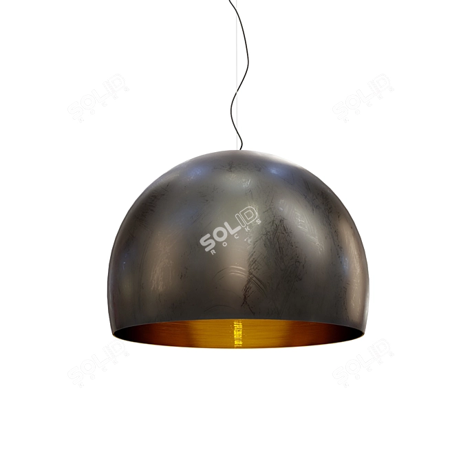 Elegant Italian Pendant Light 3D model image 1