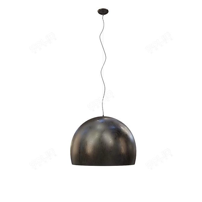 Elegant Italian Pendant Light 3D model image 2