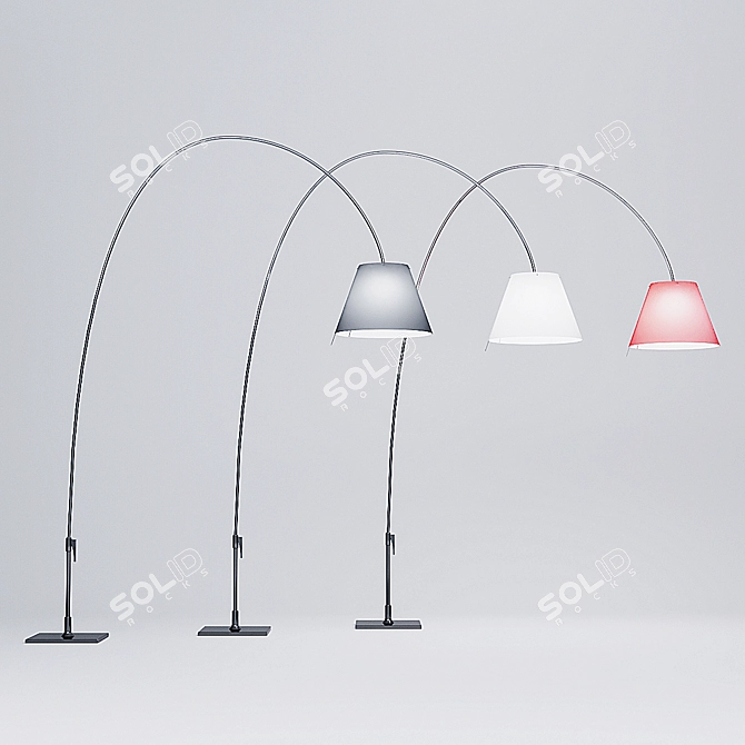 Elegant Lady Costanza Lamps 3D model image 1