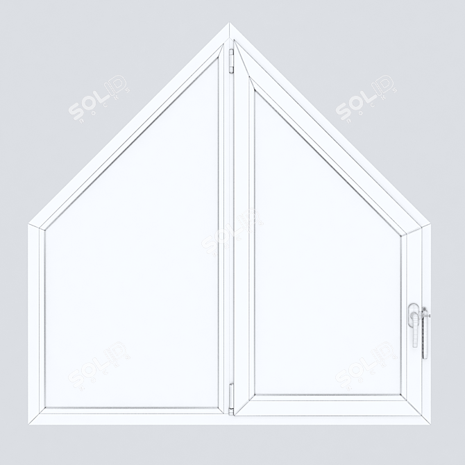 Premium Plastic Windows: Exquisite Craftsmanship 3D model image 2