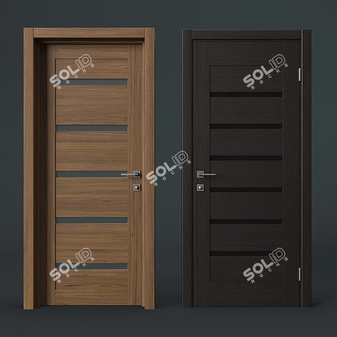 Cortex Deco 2000x800mm Flush Door 3D model image 1