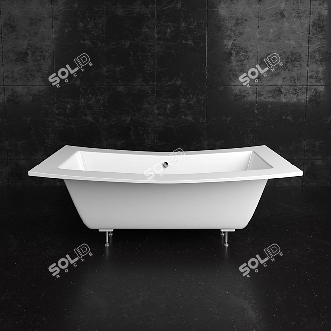 Nogano Acrylic Bathtub 3D model image 2