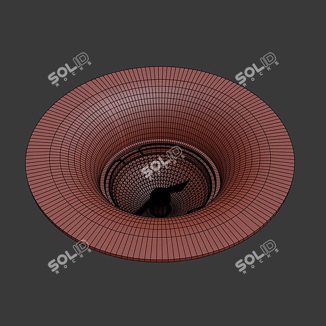 Integrated Gypsum Ceiling Spotlight 3D model image 3