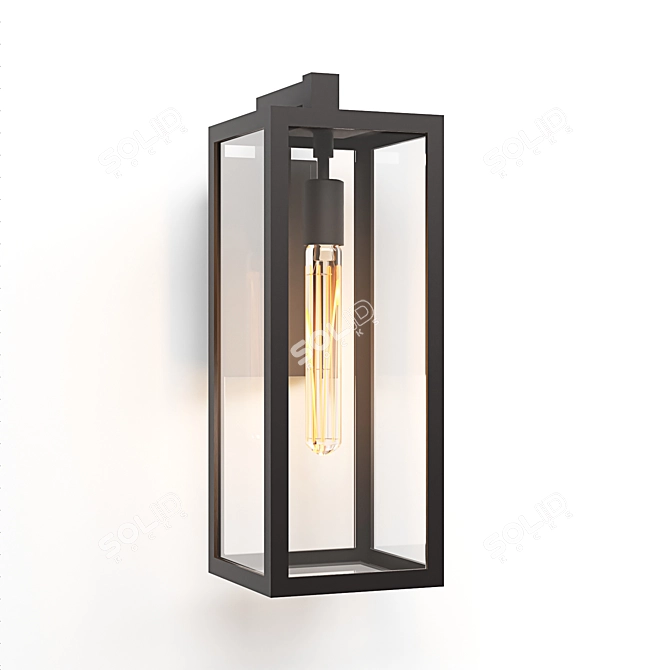 Modern Fresno Framed Medium Sconce 3D model image 1