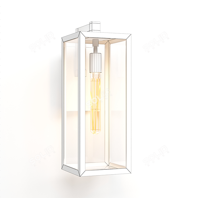 Modern Fresno Framed Medium Sconce 3D model image 2