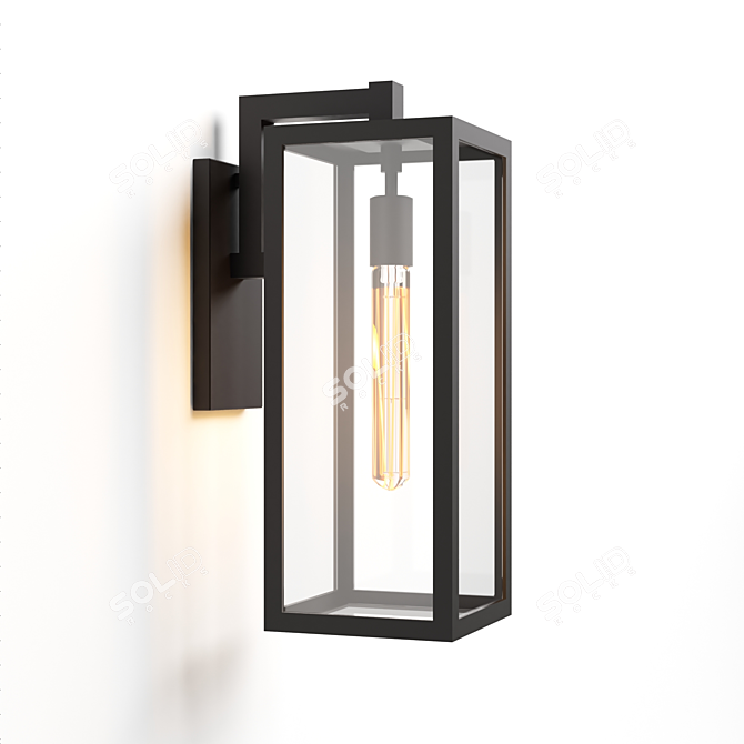 Modern Fresno Framed Medium Sconce 3D model image 3