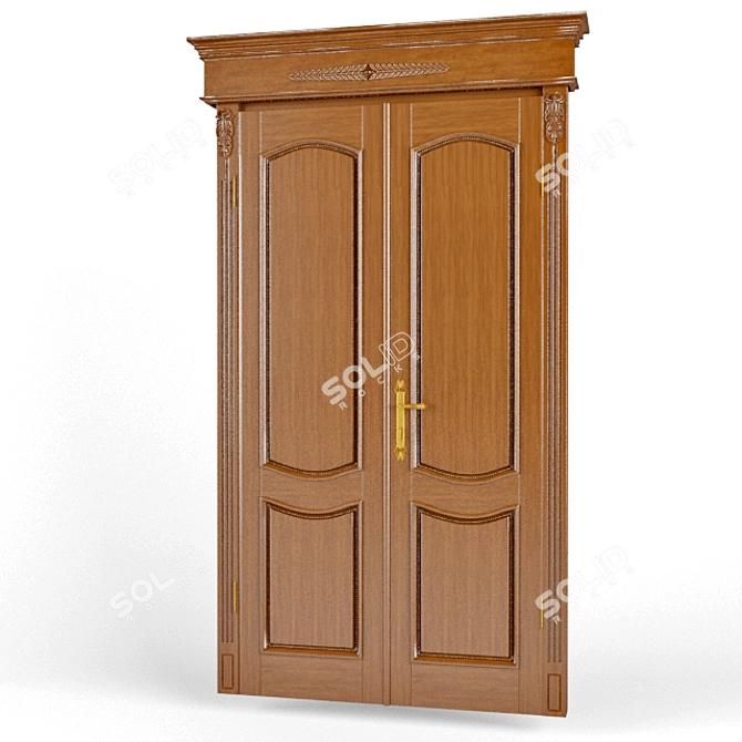 Classic Door: Elegant and Timeless 3D model image 1