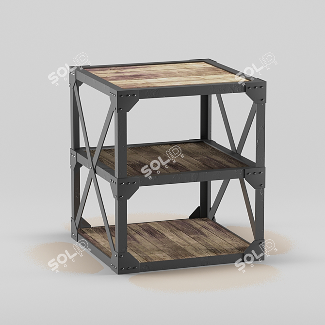 Sebastian Side Table: Elegant and Functional 3D model image 1