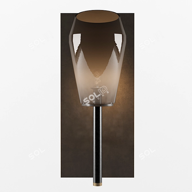 Elegant Kupra Sconce 3D model image 1