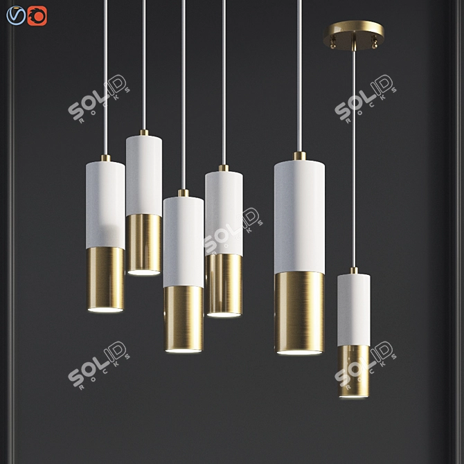 Favorite Fixture Ultra White Pendant 3D model image 1