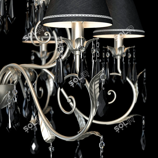 Eurolampart Acqua Chandelier: Stylish Crystal Lighting 3D model image 2