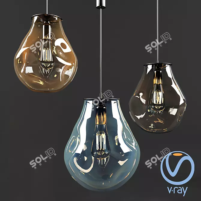 Bomma SOAP: Modern Ceiling Lamp 3D model image 1