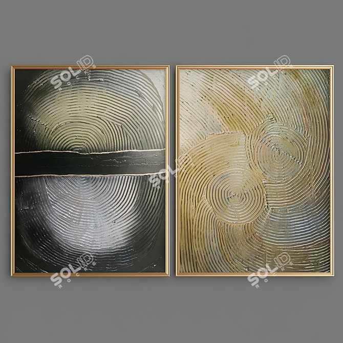 Abstract Fusion Paintings 3D model image 1