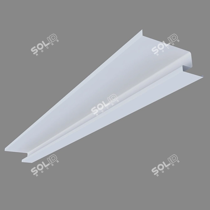 Title: Seamless Gypsum Profile Light 3D model image 2