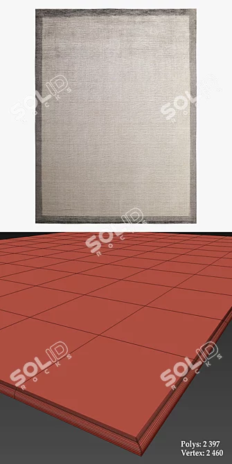Restoration Hardware Luxe Rugs 3D model image 3