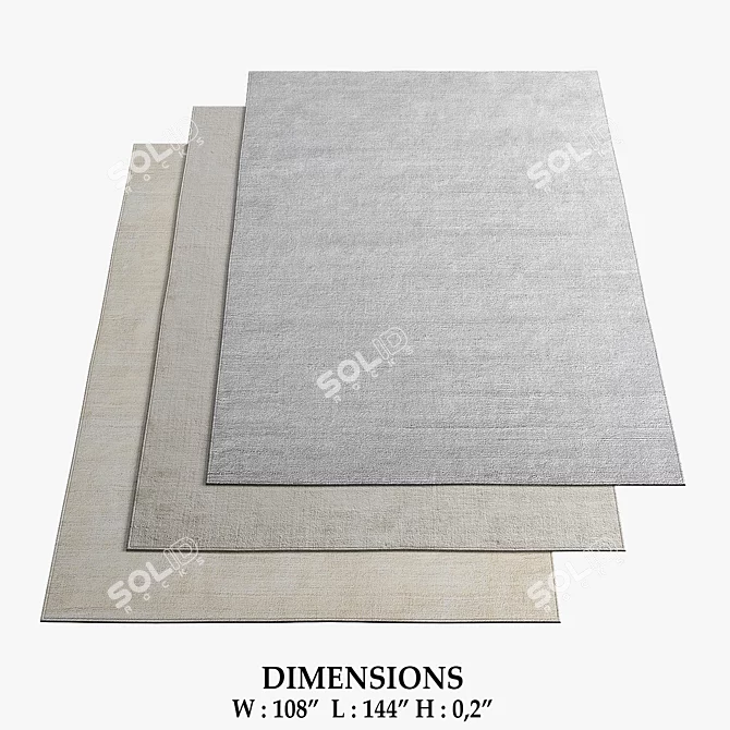 Restoration Hardware Rugs Collection 3D model image 1