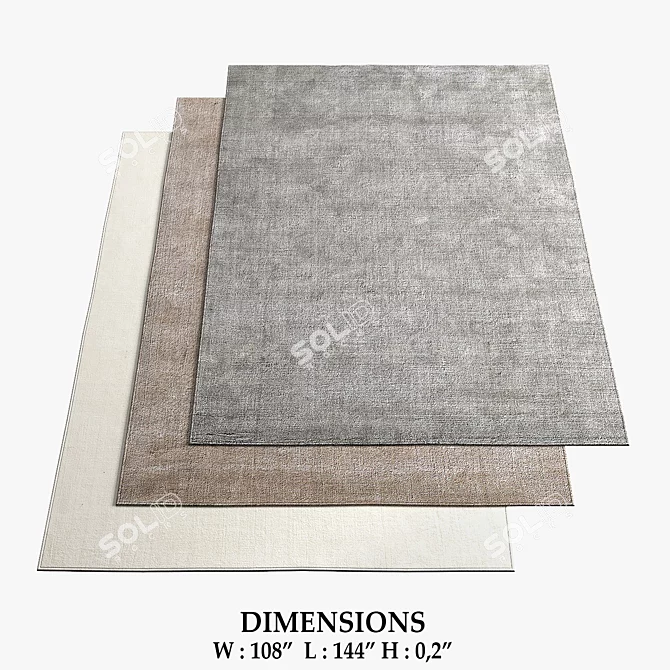 Restoration Hardware Rugs Collection 3D model image 1