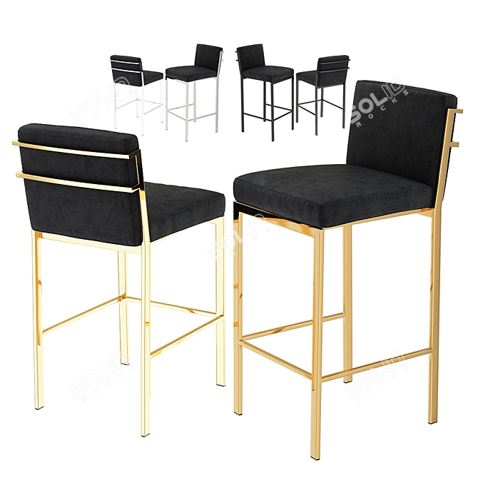 EICHHOLTZ Scott Bar & Counter Stools 3D model image 1