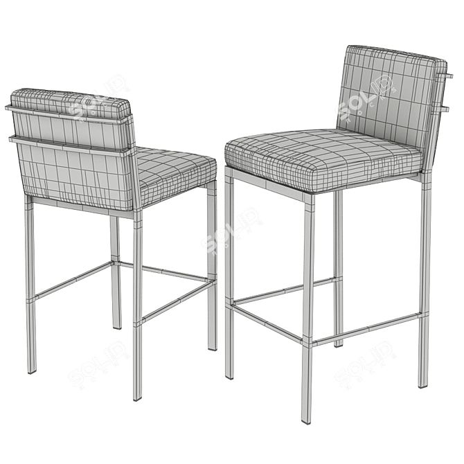 EICHHOLTZ Scott Bar & Counter Stools 3D model image 2