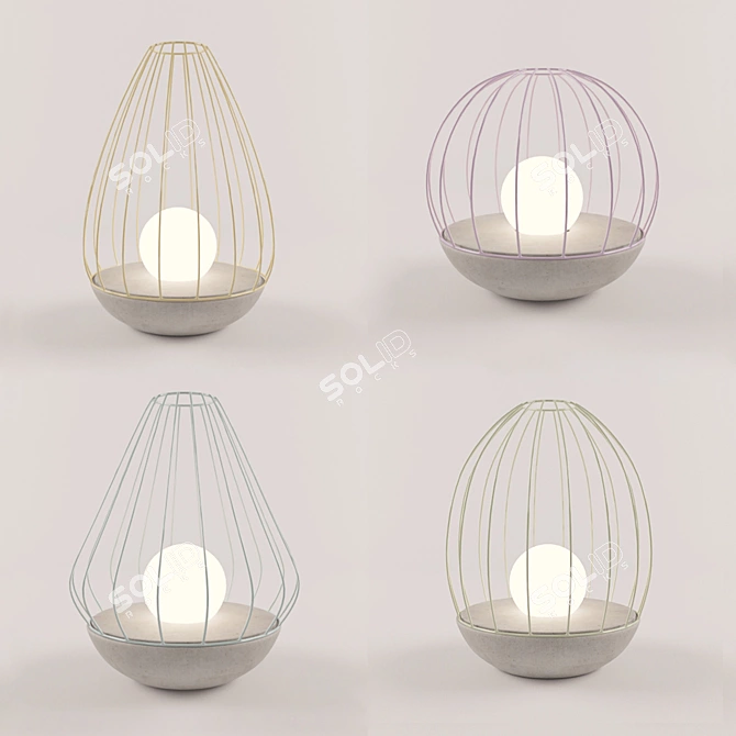 OVA Lights Collection: Modern Stylish Studio Lamps 3D model image 2