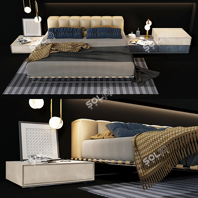 Elegance in Bed: KRISTALL by i4mariani 3D model image 1