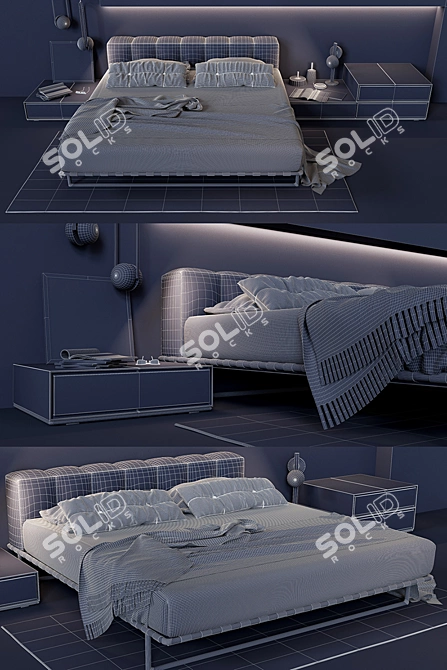 Elegance in Bed: KRISTALL by i4mariani 3D model image 3