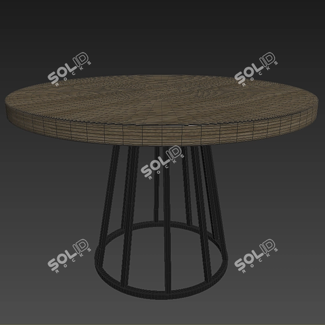 Elegant Pomeroy Barrel Chair Set 3D model image 3